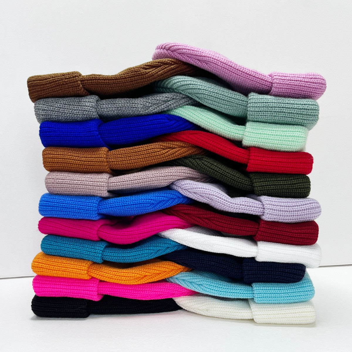 Large Ribbed Beanie — Extra Room & Thicker Knit | 31 Colors | HA-BEA-LRG-002 – Bild 2