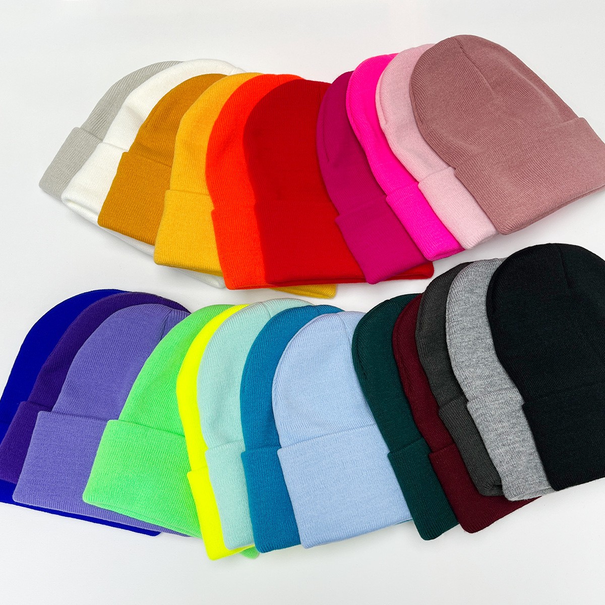 Classic Ribbed Beanie — 70 Colors | Custom Embroidery | HA-BEA-CLA-001