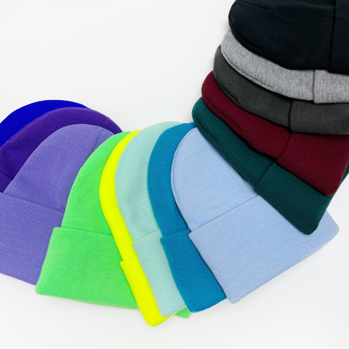 Classic Ribbed Beanie — 70 Colors | Custom Embroidery | HA-BEA-CLA-001 – Bild 2
