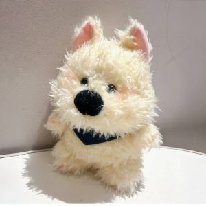 Long Fur Westie Plush Toy — 23cm | PLU-WES-001
