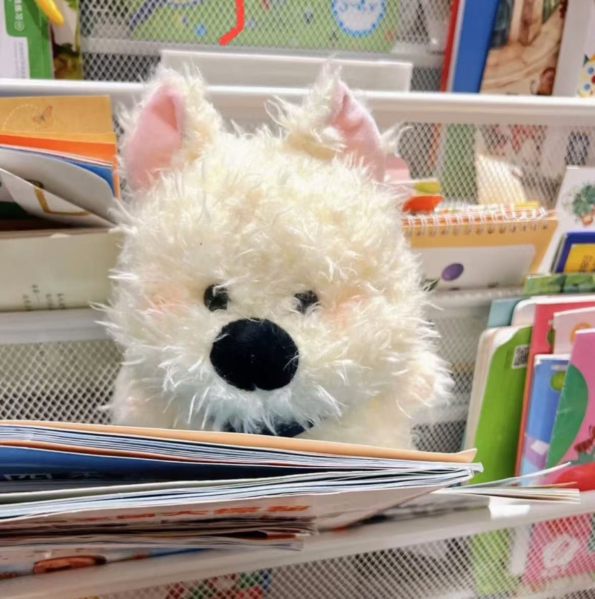 Long Fur Westie Plush Toy — 23cm | PLU-WES-001 - Image 2